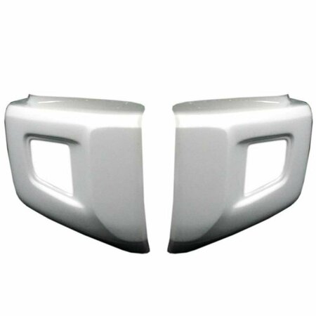 ECOOLOGICAL DU01SW Bumper Overlay with No Sensor for 2014-2021 Toyota Tundra, Super White ECO_DU01SW